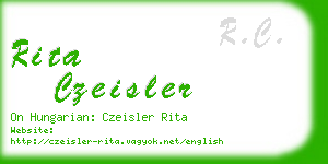 rita czeisler business card